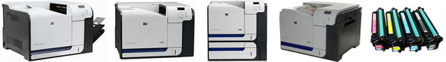 HP Color LaserJet CP3525 - тестовая печать